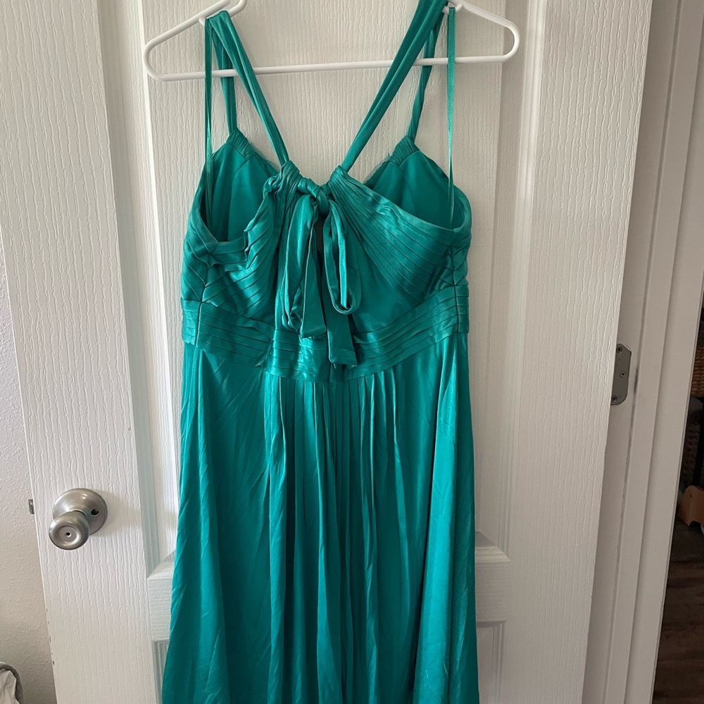 BCBG Max Azeri Teal Evening Dress - short and lined. - Picture 2 of 5